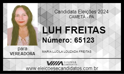 Candidato LUH FREITAS 2024 - CAMETÁ - Eleições