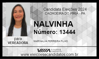 Candidato NALVA DO SINDICATO 2024 - CACHOEIRA DO PIRIÁ - Eleições