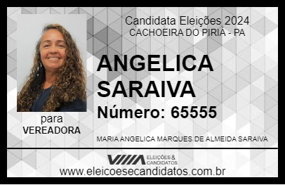 Candidato ANGELICA SARAIVA 2024 - CACHOEIRA DO PIRIÁ - Eleições