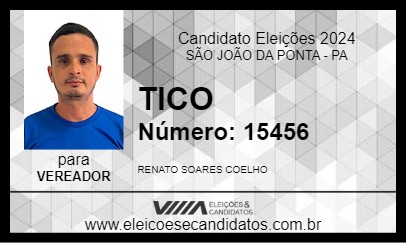 Candidato TICO 2024 - SÃO JOÃO DA PONTA - Eleições