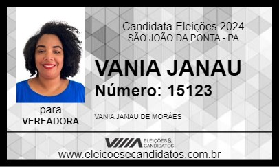 Candidato VÂNIA MORAES 2024 - SÃO JOÃO DA PONTA - Eleições