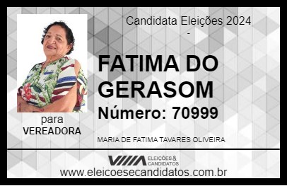 Candidato FATIMA DO GERASOM 2024 - SANTA ISABEL DO PARÁ - Eleições