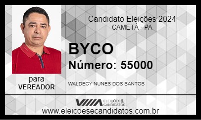 Candidato BYCO 2024 - CAMETÁ - Eleições