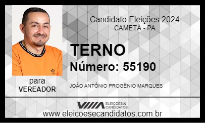 Candidato TERNO 2024 - CAMETÁ - Eleições