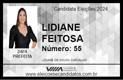 Candidato LIDIANE FEITOSA 2024 - SÃO JOÃO DA PONTA - Eleições