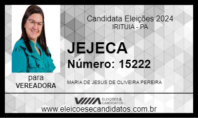 Candidato JEJECA 2024 - IRITUIA - Eleições