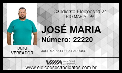 Candidato JOSÉ MARIA 2024 - RIO MARIA - Eleições