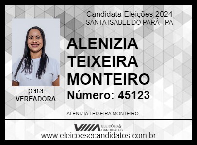 Candidato LENE DO BINGO 2024 - SANTA ISABEL DO PARÁ - Eleições