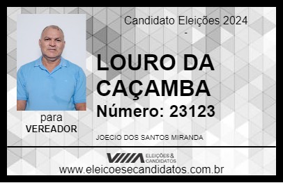 Candidato LOURO DA CAÇAMBA 2024 - SANTA ISABEL DO PARÁ - Eleições