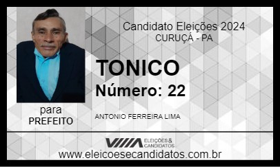 Candidato TONICO 2024 - CURUÇÁ - Eleições