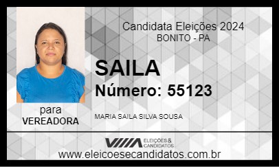 Candidato SAILA 2024 - BONITO - Eleições