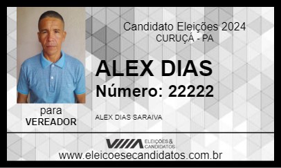 Candidato ALEX DIAS 2024 - CURUÇÁ - Eleições