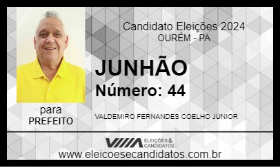 Candidato JUNHÃO 2024 - OURÉM - Eleições