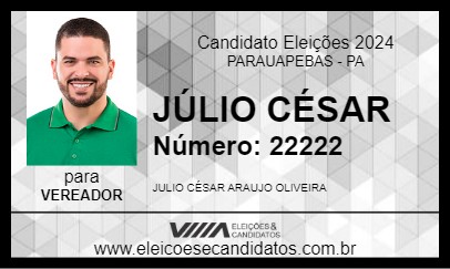 Candidato JÚLIO CÉSAR 2024 - PARAUAPEBAS - Eleições