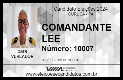 Candidato COMANDANTE LEE 2024 - CURUÇÁ - Eleições