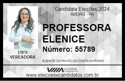 Candidato PROFESSORA ELENICE 2024 - AVEIRO - Eleições