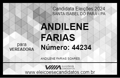 Candidato ANDILENE FARIAS 2024 - SANTA ISABEL DO PARÁ - Eleições