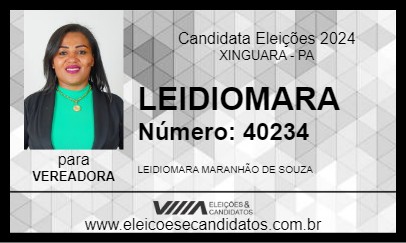 Candidato LEIDIOMARA 2024 - XINGUARA - Eleições