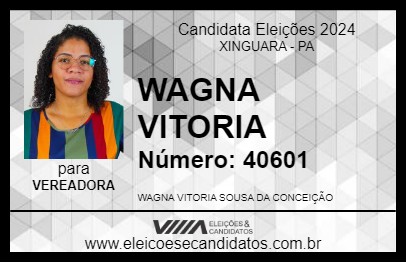 Candidato WAGNA VITORIA 2024 - XINGUARA - Eleições