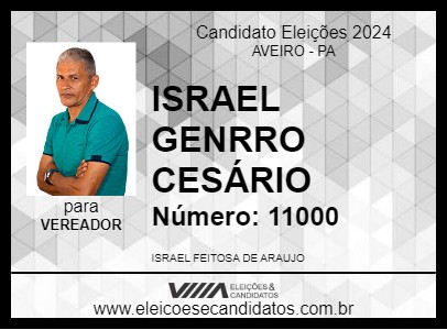 Candidato ISRAEL GENRRO CESÁRIO 2024 - AVEIRO - Eleições