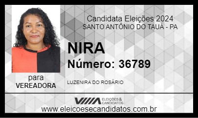 Candidato NIRA 2024 - SANTO ANTÔNIO DO TAUÁ - Eleições