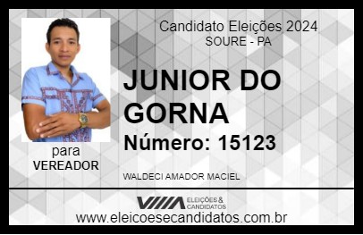 Candidato JUNIOR DO GORNA 2024 - SOURE - Eleições