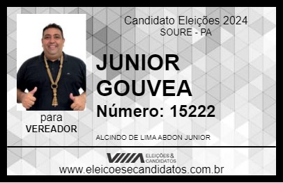 Candidato JUNIOR GOUVEA 2024 - SOURE - Eleições