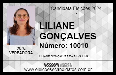 Candidato LILIANE GONÇALVES 2024 - XINGUARA - Eleições