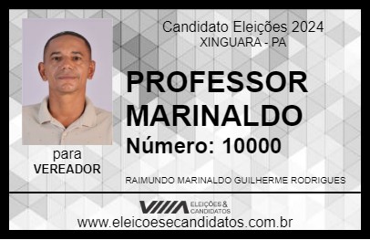 Candidato PROFESSOR MARINALDO 2024 - XINGUARA - Eleições