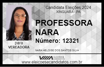 Candidato PROF.. NARA HELOISE 2024 - XINGUARA - Eleições