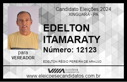 Candidato EDELTON ITAMARATY 2024 - XINGUARA - Eleições