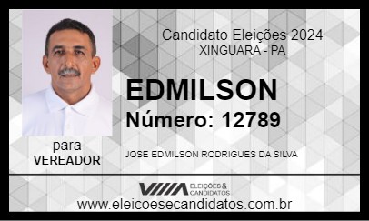 Candidato EDMILSON 2024 - XINGUARA - Eleições