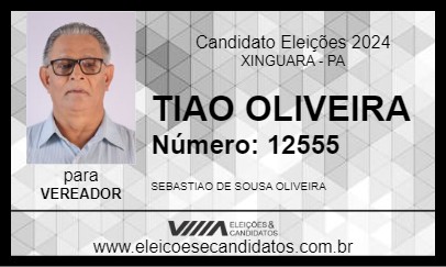 Candidato TIAO OLIVEIRA 2024 - XINGUARA - Eleições