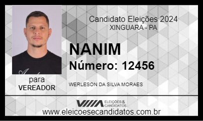 Candidato NANIM 2024 - XINGUARA - Eleições