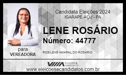 Candidato LENE ROSÁRIO 2024 - IGARAPÉ-AÇU - Eleições