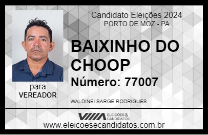 Candidato BAIXINHO DO CHOOP 2024 - PORTO DE MOZ - Eleições