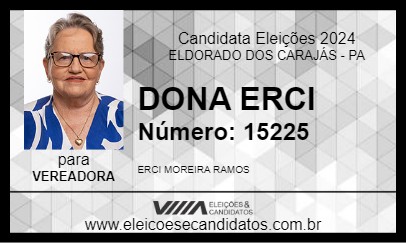 Candidato DONA ERCI 2024 - ELDORADO DOS CARAJÁS - Eleições