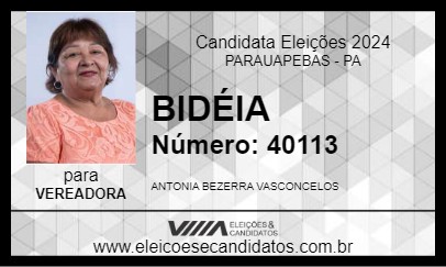 Candidato BIDÉIA 2024 - PARAUAPEBAS - Eleições