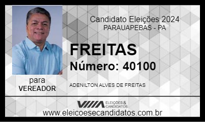 Candidato FREITAS DO COMÉRCIO 2024 - PARAUAPEBAS - Eleições