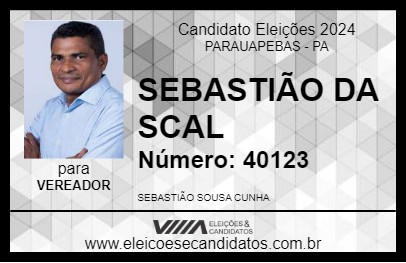 Candidato SEBASTIÃO DA SCAL 2024 - PARAUAPEBAS - Eleições