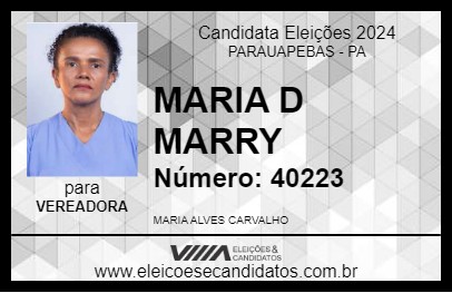 Candidato MARIA D  MARRY 2024 - PARAUAPEBAS - Eleições