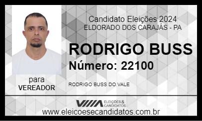 Candidato RODRIGO BUSS 2024 - ELDORADO DOS CARAJÁS - Eleições