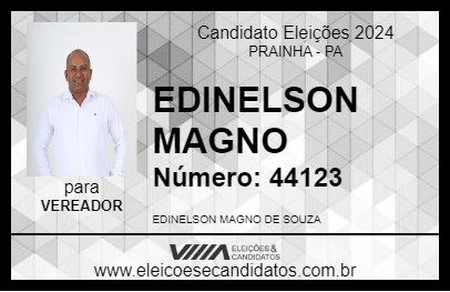 Candidato EDINELSON MAGNO 2024 - PRAINHA - Eleições