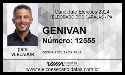 Candidato GENIVAN 2024 - ELDORADO DOS CARAJÁS - Eleições