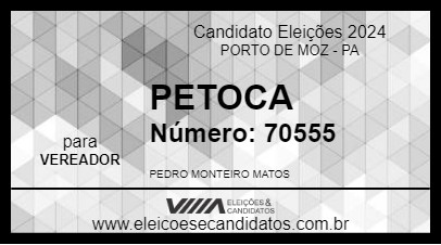 Candidato PETOCA 2024 - PORTO DE MOZ - Eleições