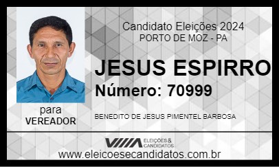 Candidato JESUS ESPIRRO 2024 - PORTO DE MOZ - Eleições