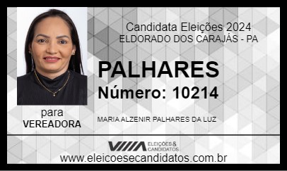 Candidato PALHARES 2024 - ELDORADO DOS CARAJÁS - Eleições