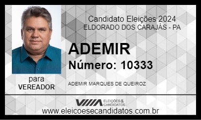 Candidato ADEMIR 2024 - ELDORADO DOS CARAJÁS - Eleições