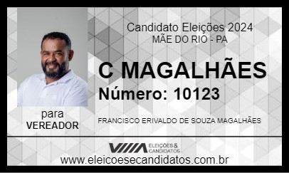 Candidato C MAGALHÃES 2024 - MÃE DO RIO - Eleições