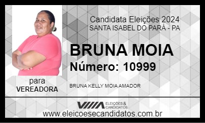 Candidato BRUNA MOIA 2024 - SANTA ISABEL DO PARÁ - Eleições